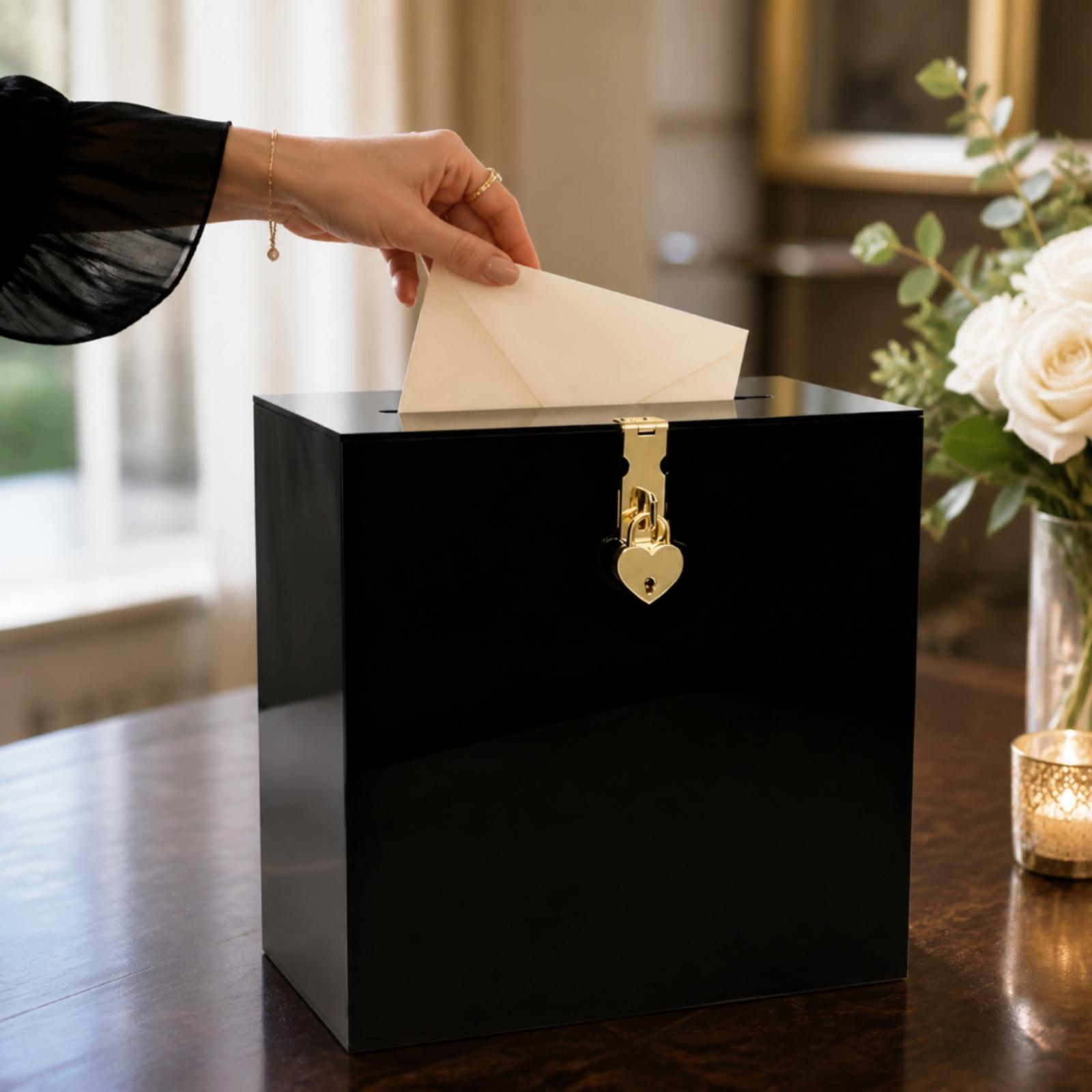 Przezroczyste akrylowe pudełko – Wedding Card Box recenzja i cena